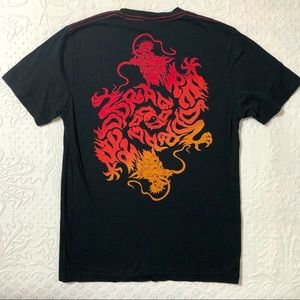 Lucky Brand Tee NWOT Dragon Design Graphic Top Classic Fit Size X-Small